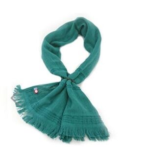 Japanese 100% cotton blue green scarf